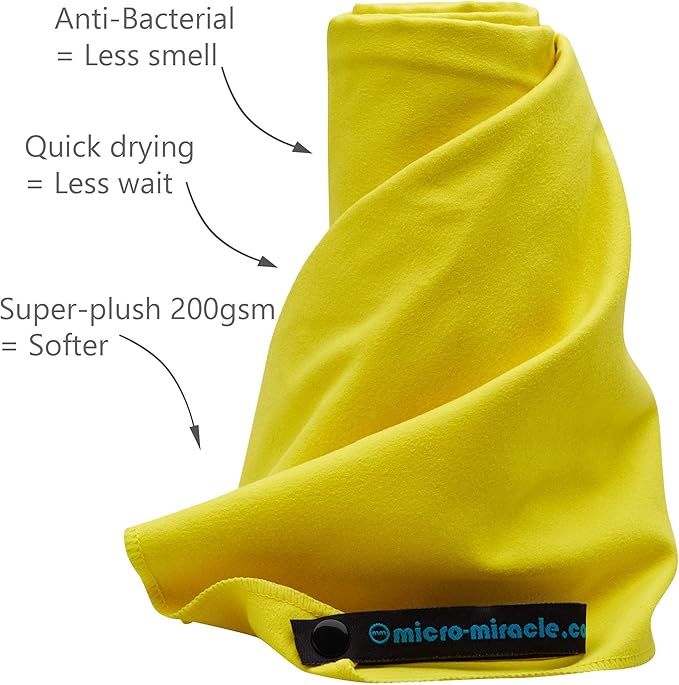2-Pack Microfiber Towel - XXL Travel Quick Dry and Extra Soft Microfiber Towels, Lightweight and Compact for Gym, Swim Practice, Travel, Backpacking, Camping, RV, Beach, Camping