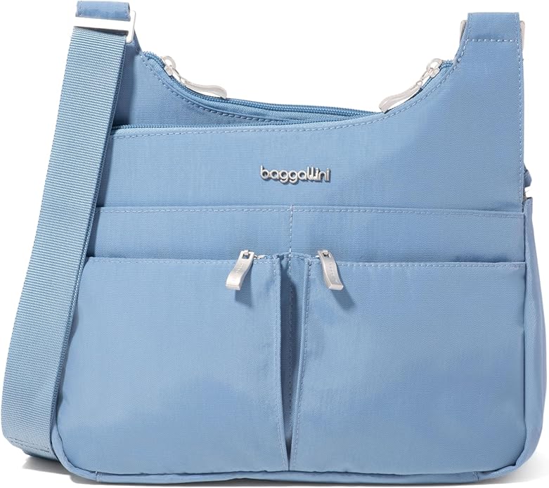 Baggallini Crossbody Travel Bag 11x8.5 Lightweight Water-resistant Nylon Handbag