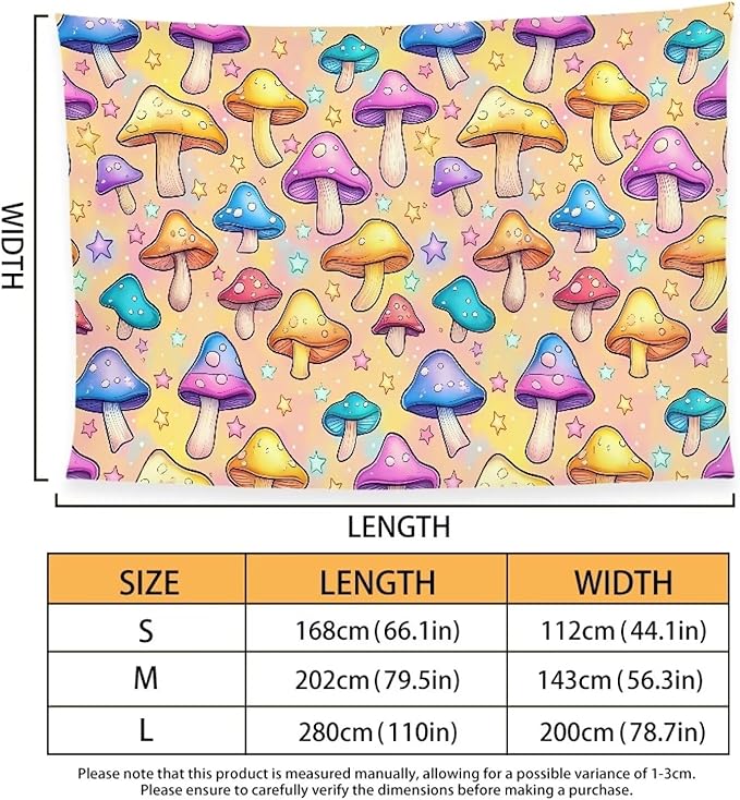 Microfiber Beach Towel - Sand Free Towels Quick Dry, Light Weight, Absorbent for Pool, Travel, Camping Essentials, Oversized Extra Large for Adults 110x78 in, Colorful Mushroom Star Print