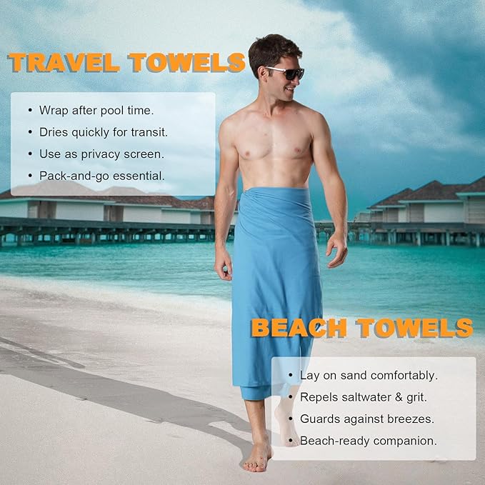Your Choice Quick Dry Towel - Super Absorbent Microfiber for Gym, Travel, Camping | Ultra Compact & Lightweight