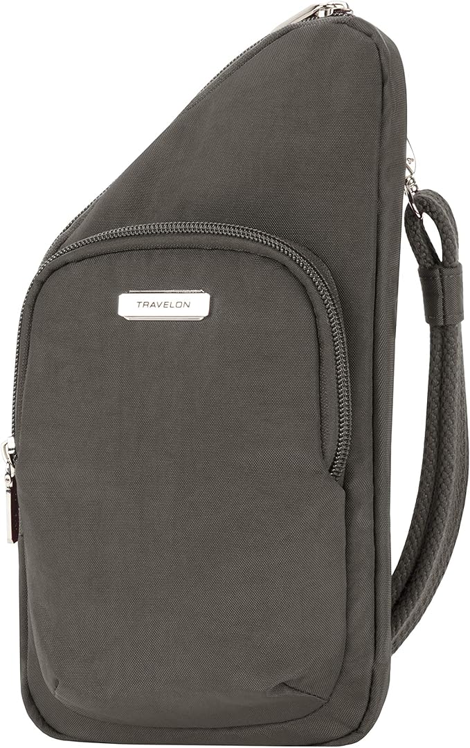 Travelon: Essentials - Anti-Theft - Compact Crossbody Bag - Smoke