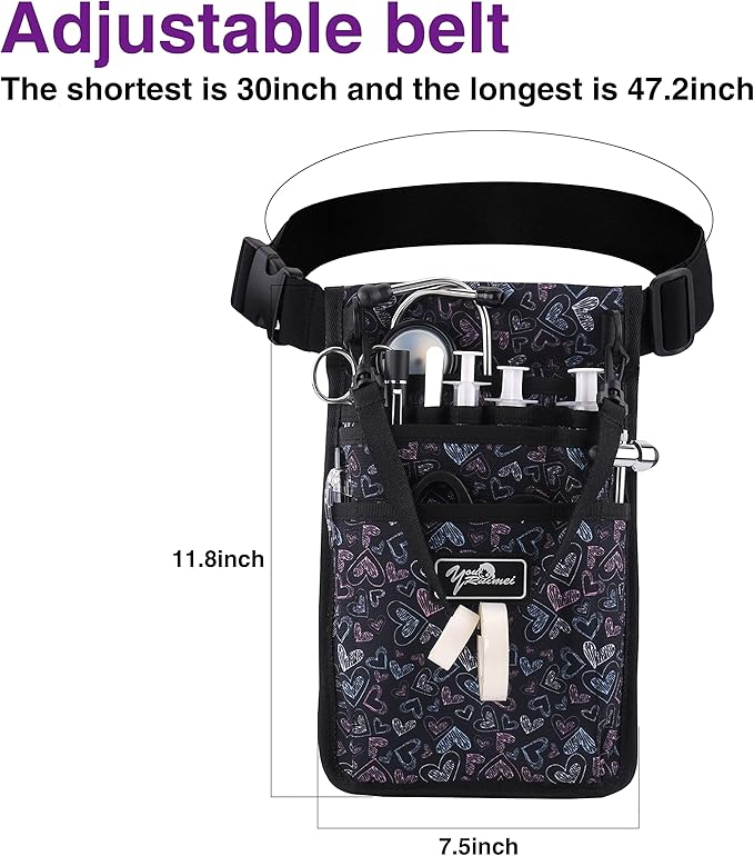 Fanny Pack for Work Kit - Practical Waist Bag for Nurses - Utility Belt Organizer (YR-HS-S-HuiXin)