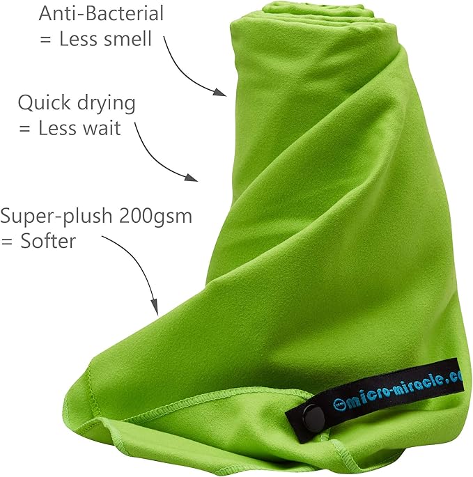 2-Pack Microfiber Towel - XXL Travel Quick Dry and Extra Soft Microfiber Towels, Lightweight and Compact for Gym, Swim Practice, Travel, Backpacking, Camping, RV, Beach, Camping