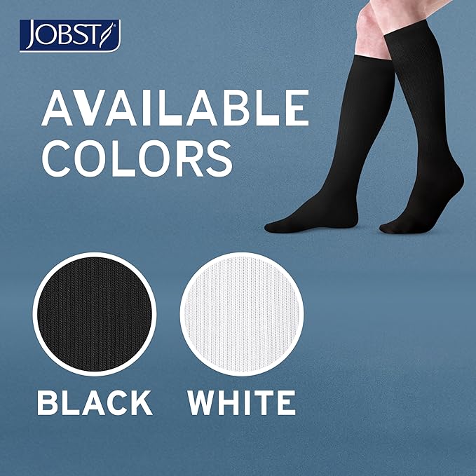 JOBST ACTIVA Athletic 15-20 mmHg Compression Socks Knee High, Closed Toe