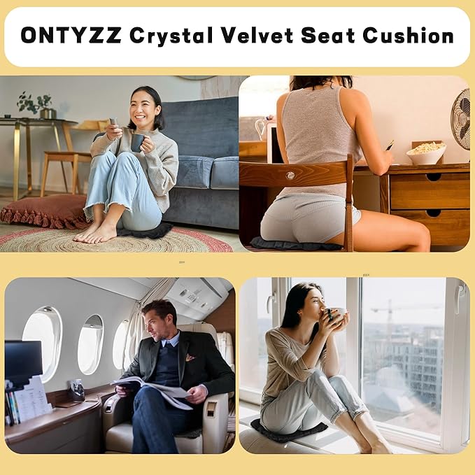 ONTYZZ Inflatable Seat Cushion Lightweight Airplane Seat Cushion Stadium Seat Travel Cushion for Climbing Hiking Office Airplane