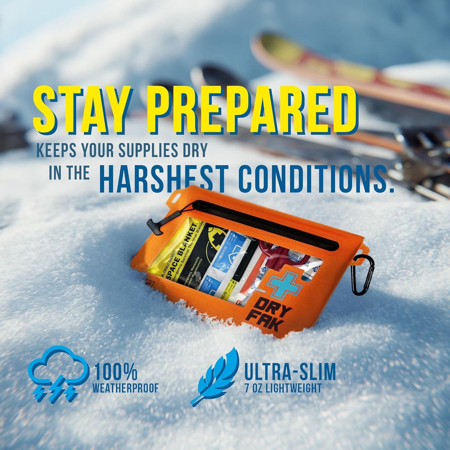 EVERLIT Ultralight Waterproof First Aid Kit, Boat First Aid Kit, Marine Medical Kit for Boating, Kayak, Backpacking, Hiking, Camping, Emergency Kit (Green)