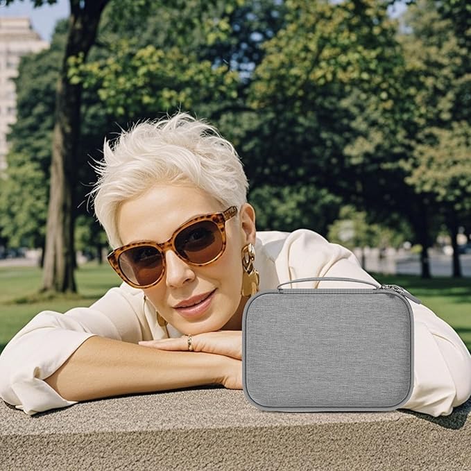 Travel Sunglass Organizer Case for Quay Polarized Sunglasses Men Women, Trendy Glasses Storage Box (Bag Only)