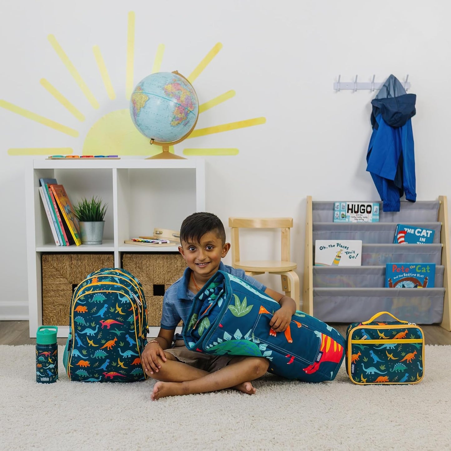 Wildkin Kids Insulated Lunch Box – Durable and Reusable for School & Travel - Jurassic Dinosaurs