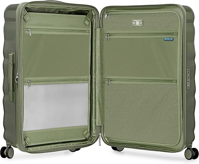 Traveler's Choice Edinburgh II Hardside Spinner Luggage, TSA Lock, Green, 29" Large