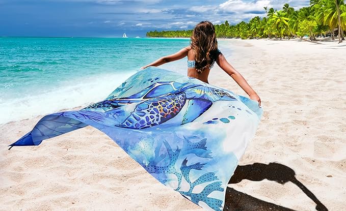 AISPARKY Beach Blanket Waterproof Sandproof Extra Large, Oversized Beach Mat, Quick Drying&Compact&Lightweight, Picnic Blankets Vacation Essentials for Outdoor Beach Camping (108" X 120" (8 Person))