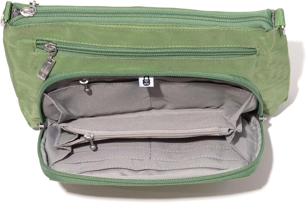 Baggallini Original Everyday 11x7.5 Crossbody Bags Rfid Protected Lightweight Nylon Zippered Travel Purse