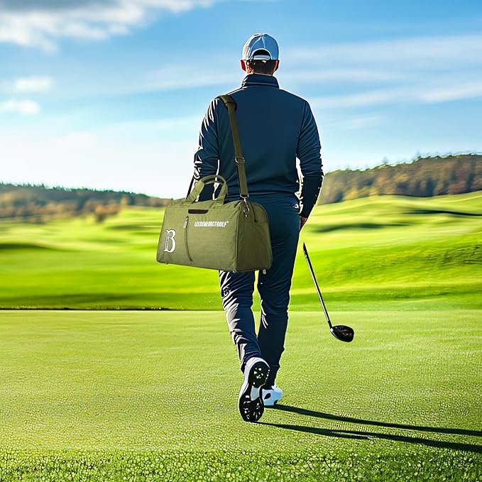 Golf Duffel Bag, Small Duffel Bag for Outdoors, Sports, Yoga, Gym, Swimming and Weekend Getaways, Travel Tote Bag for Waterproof Lightweight Carry-On Workout
