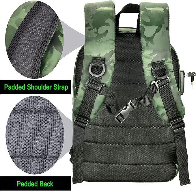 Travel Bag-Smell Proof-Backpack With TSA Lock & Key Daypack bag for Men & Women Travel