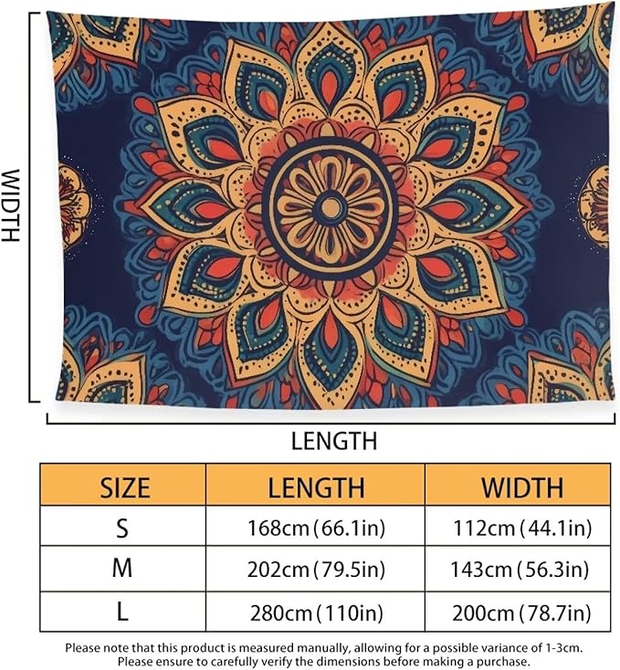 Oversized Lightweight Thin Beach Towel Compact Sandproof Fast Dry Clearance Towels Sand Free Pool Travel Essentials Accessories Women Men Adult Gifts Size S, Boho Flower Print Blue Brown