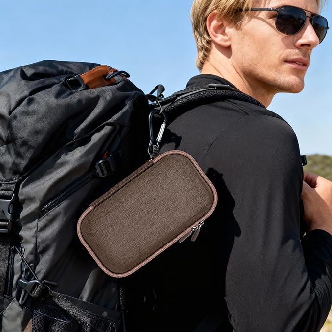 Travel Sunglass Organizer Case for Quay Polarized Sunglasses Men Women, Trendy Glasses Storage Box (Bag Only)