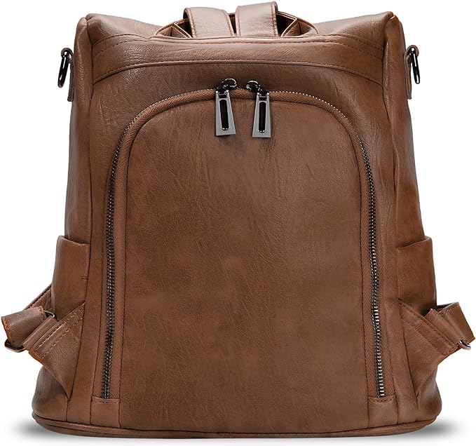 molshine Backpack,Fashion Casual Travel PU Leather Daypack Bag Shoulder Rucksack Handbags for Women HB041