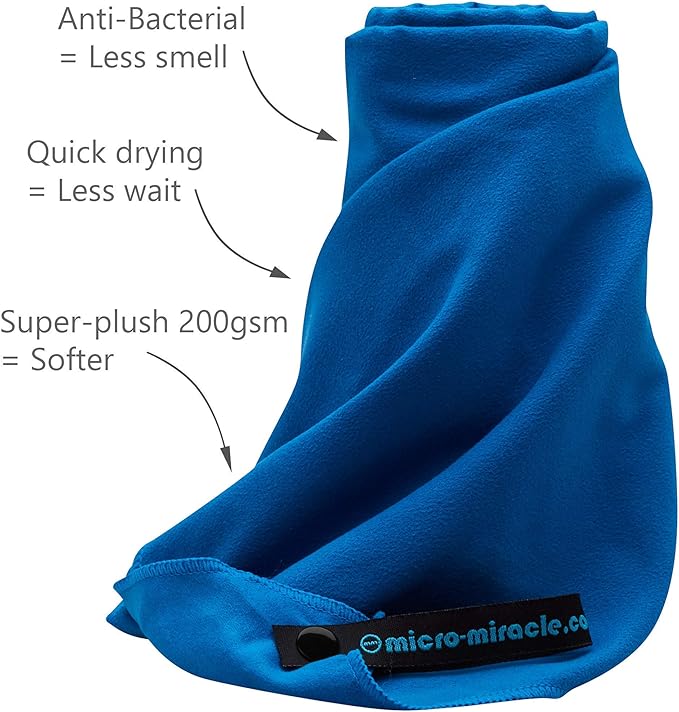 2-Pack Microfiber Towel - XXL Travel Quick Dry and Extra Soft Microfiber Towels, Lightweight and Compact for Gym, Swim Practice, Travel, Backpacking, Camping, RV, Beach, Camping