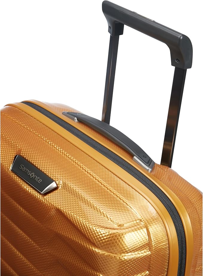 Samsonite Proxis Global Carry-On Hardside Luggage with Dual Spinner Wheels, Airline Approved - Innovative Roxkin™ Lightweight Shell With Ultimate Durability- TSA Lock, Telescopic Handle - Honey Gold