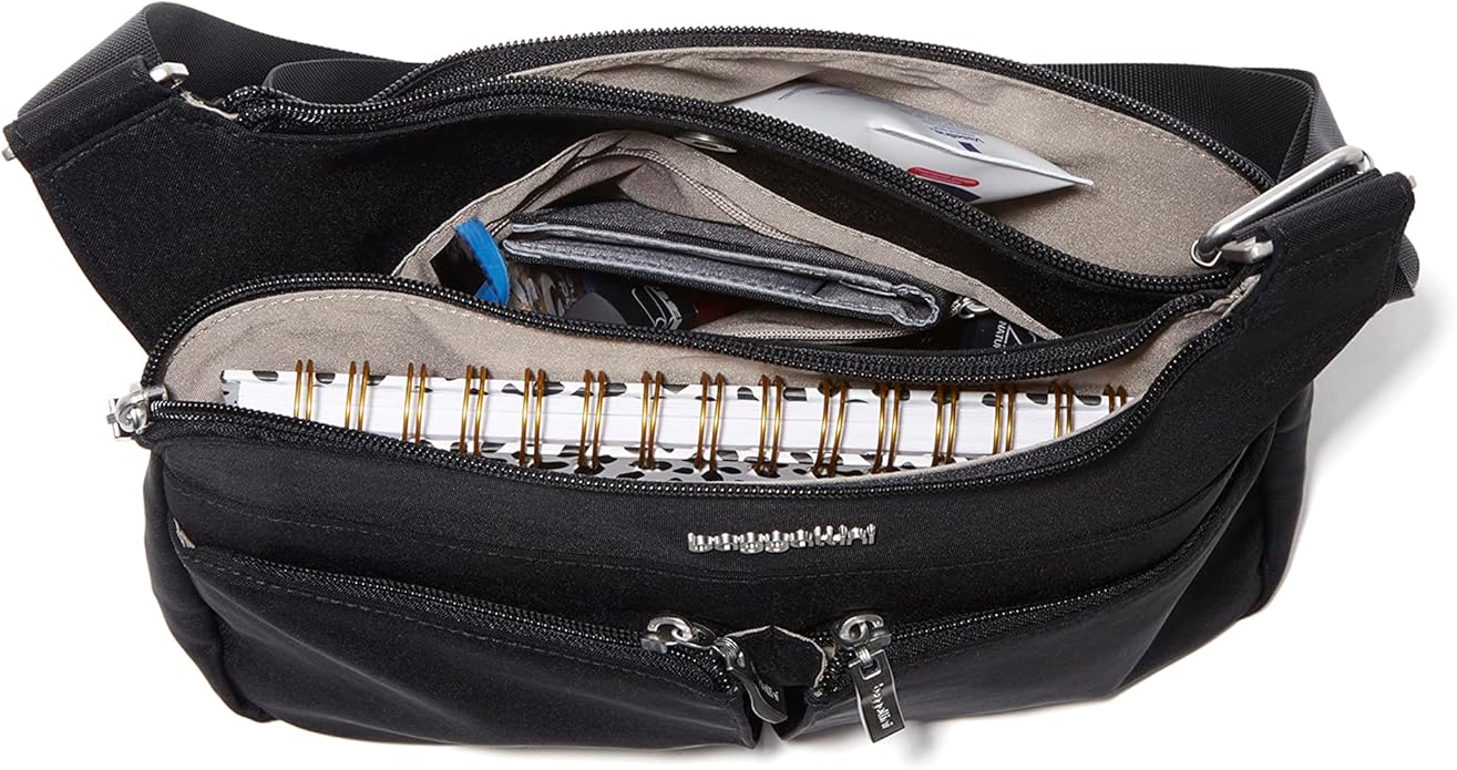 Baggallini Crossbody Travel Bag 11x8.5 Lightweight Water-resistant Nylon Handbag