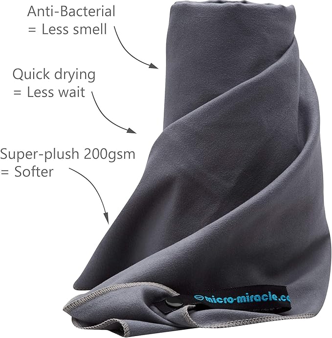 2-Pack Microfiber Towel - XXL Travel Quick Dry and Extra Soft Microfiber Towels, Lightweight and Compact for Gym, Swim Practice, Travel, Backpacking, Camping, RV, Beach, Camping