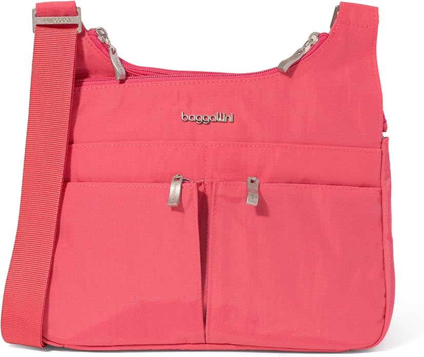 Baggallini Crossbody Travel Bag 11x8.5 Lightweight Water-resistant Nylon Handbag