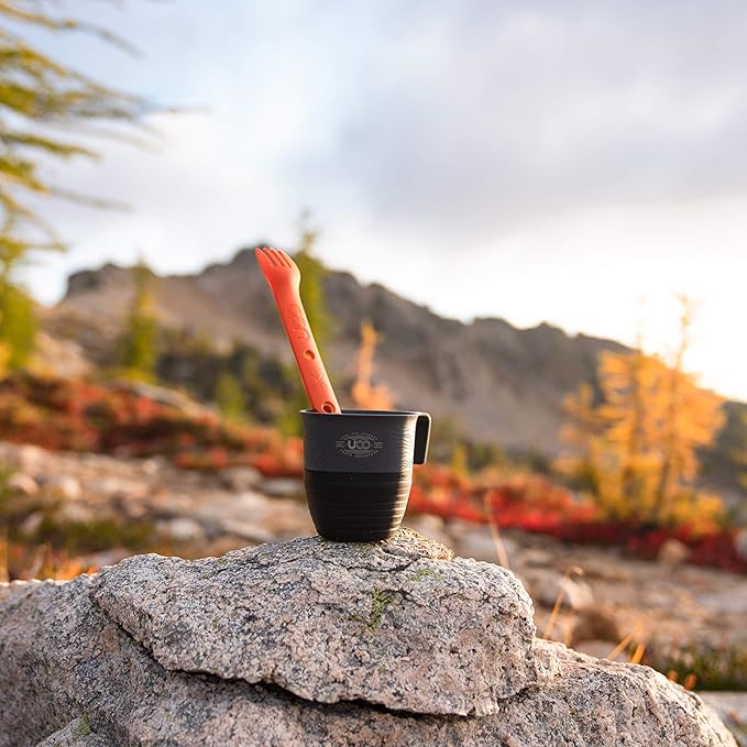 UCO Plastic Collapsible Cup for Camping, Backpacking, and Hiking, 12 Ounces, Grey