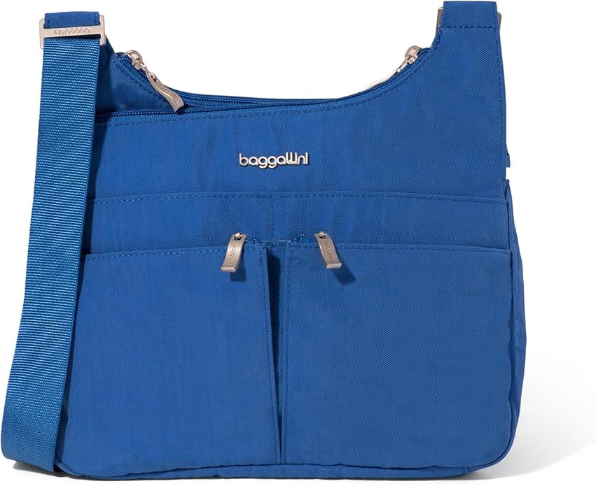 Baggallini Crossbody Travel Bag 11x8.5 Lightweight Water-resistant Nylon Handbag