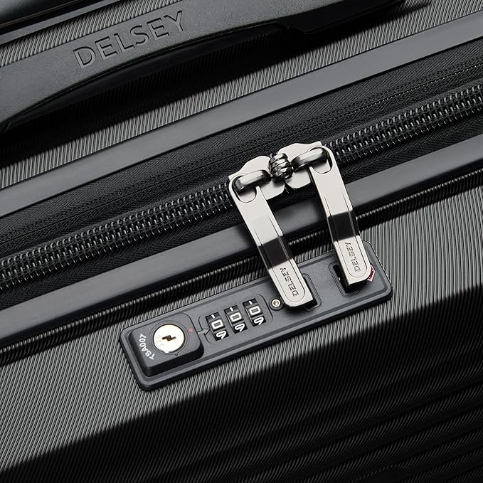 DELSEY PARIS Cruise 3.0 Hardside Underseater Carry On Luggage with 2 Wheels, Black