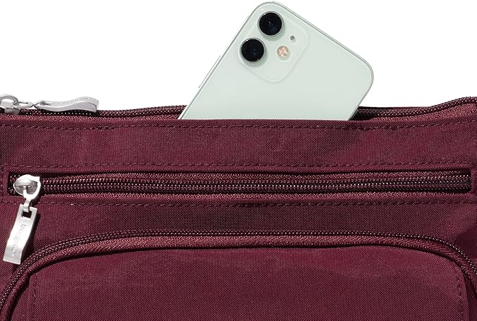 Baggallini Original Everyday 11x7.5 Crossbody Bags Rfid Protected Lightweight Nylon Zippered Travel Purse