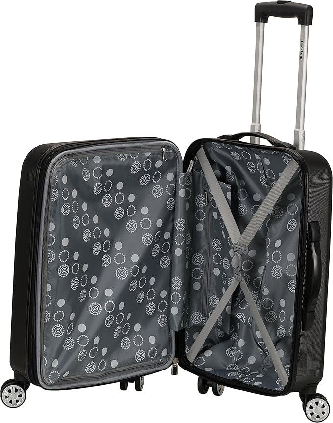 Rockland Melbourne Hardside Expandable Spinner Wheel Luggage, Quilt, 2 Piece (20"/28")