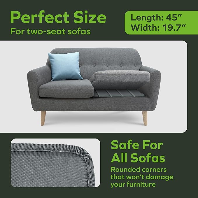 BEN'SHOME® Heavy Duty Loveseat Cushion Support Board for Sagging Sofas | Fits 38"-45" x 19.7" Deep | Protects Your Back from Sinking Seats | 0.5" Solid Wood, 400 LBS, Anti-Slip, Lifetime Replacement
