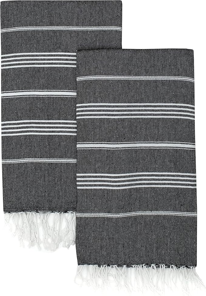 HAVLULAND Turkish Beach Towels – Oversized, Quick-Dry & Sand-Free | Lightweight, Absorbent Bath Towels for Beach, Pool, Travel, Vacation, Adults Gifts Cruise Essentials| 40” x 72” Bulk Set