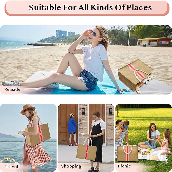 Hibala Woven Large Beach Bag Straw Beach Tote Handmade Weaving Shoulder Tassel Bag Handbag
