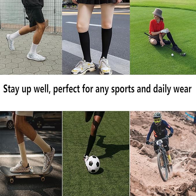 Bestjybt Compression Socks for Women & Men Circulation 15-20 mmHg Support Socks for Athletic Running Cycling