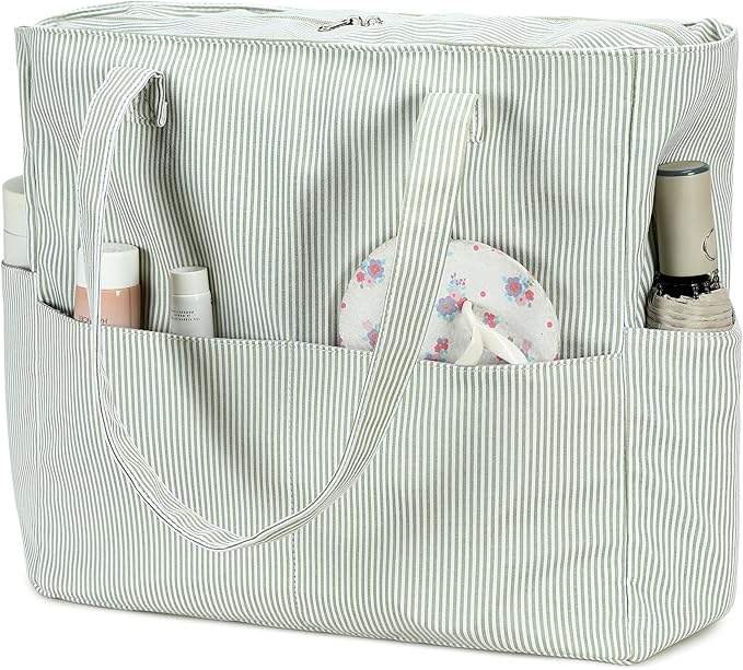Bluboon Beach Bags for Women, Large Waterproof Tote Bag With Wet Compartment for Pool Weekender Travel Gym