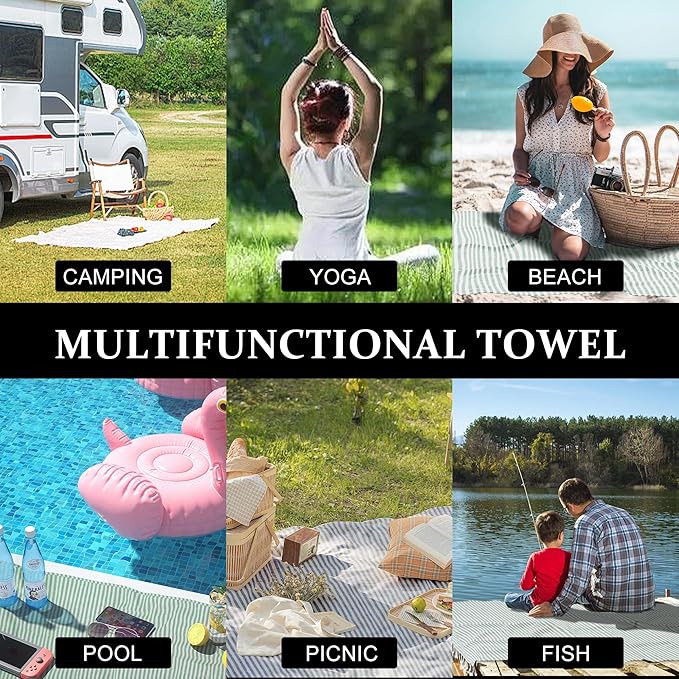 12 Pack Turkish Striped Beach Towels Bulk Oversized 39"x71" Large Bath and Pool Set Quick Dry Lightweight Travel Towel for Adult,100% Cotton