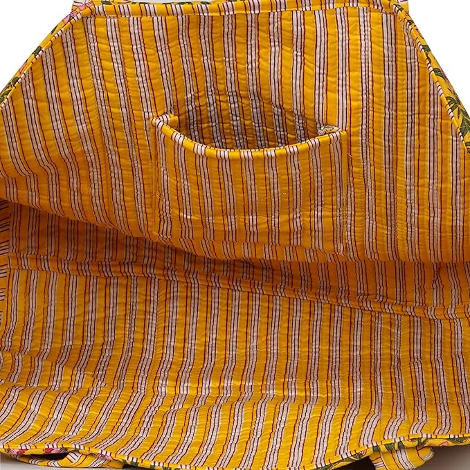Marubhumi Women Lightweight Travel Bag Purse Cotton Shoulder Tote Bag For Shopping Grocery & Beach Bag