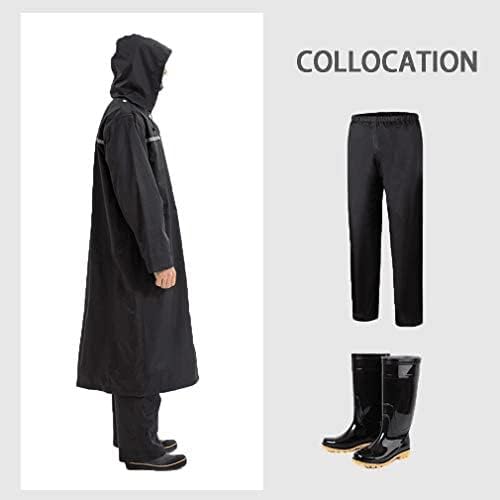 Pahajim Mens Raincoat with Hood Long Waterproof Ponchos Lightweight Rain Jacket for Women Adults