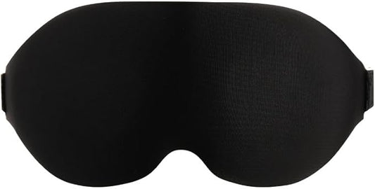 3D Eye Mask for Side Sleeper Men & Women, Soft Breathable Zero Eye Pressure Light Blocking Night Blindfold with Adjustable Strap for Travel, Black