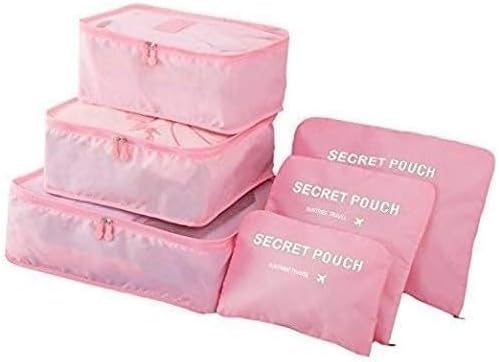 Portable Packing Cubes - Perfect Luggage Organizer Bags, Packing Cubes for Suitcases, Compression Packing Cubes, Travel Bags Organizer for Luggage, Luxurious Travel Cubes, Watermelon Red