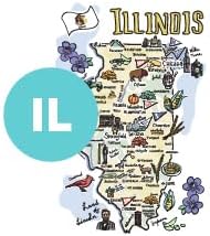 Swig Life 40oz Mega Mug, 40oz Tumbler with Handle and Straw, Extra Large Insulated Tumblers, Cup Holder Friendly Travel Mug (Illinois)