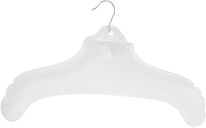 STOBAZA Inflatable Clothes Hanger Travel-Friendly Foldable Coat Holder for Storage and Drying Portable PVC Laundry Hanger for Camping and Outdoor Use