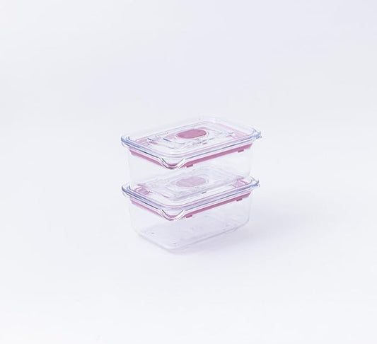 Latchlok Click 0.9 Cup Food Storage Container, Set of 2, Rose