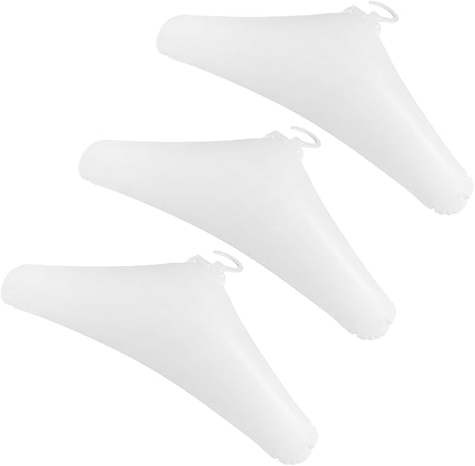 Healifty 3pcs Capacity Inflatable Hangers Foldable Travel Clothes Padded Shoulder Protection Space-Saving Organizer for Home Car