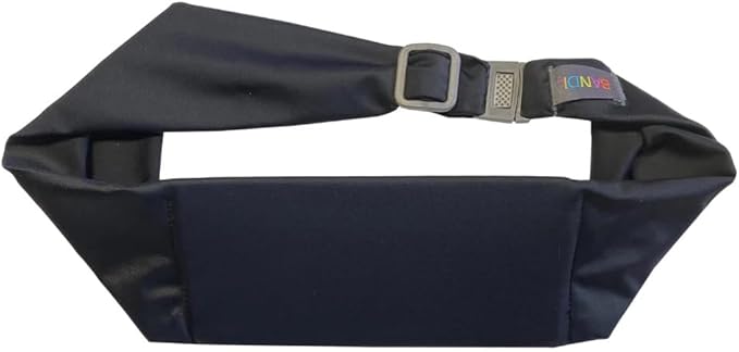 BANDI Plus Size Fanny Pack for Women - Travel-Ready Pocket Belt with Secure Hidden Money & Running Belt for Phone, Passport, Keys, & Medical Devices, Adjustable Fit, Comfortable (Black Solid)