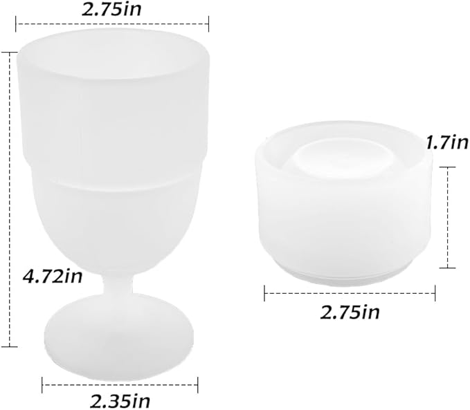 1 Pack Portable Collapsible Silicone Wine Glasses, Collapsible Silicone Cup, Travel Camp Wine Glasses for Picnic Indoor Outdoor, Reusable, Capacity 7 Oz, White