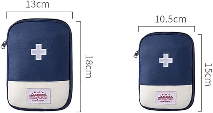 1 Pack First Aid Bag Empty, Empty First Aid Pouch, Mini Portable Medical Bag for Outdoor Camping Hiking Traveling Emergency Bag (Pink - Small) Sports and Outdoors