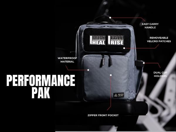 WOLFpak 15L Backpack - Alpha Black White Accents - Slim Everyday Carry Backpack for Men & Women, Water-Resistant Minimalist Daypack for Laptop & Travel