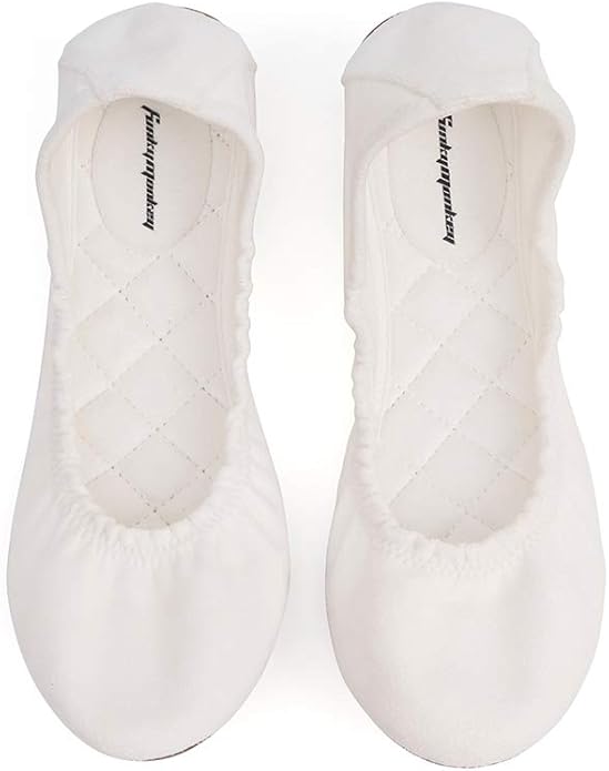 FUNKYMONKEY Women's Ballet Flats Soft Round Toe Comfortable Shoes