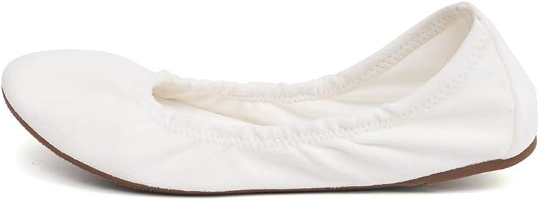 FUNKYMONKEY Women's Ballet Flats Soft Round Toe Comfortable Shoes